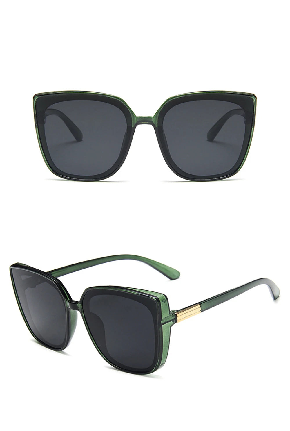 Fashion Plastic Cat Eye Women Oversized Sunglasses Brand Designer Vintage Retro Mirror Sun Glasses For Female UV400 Oculos