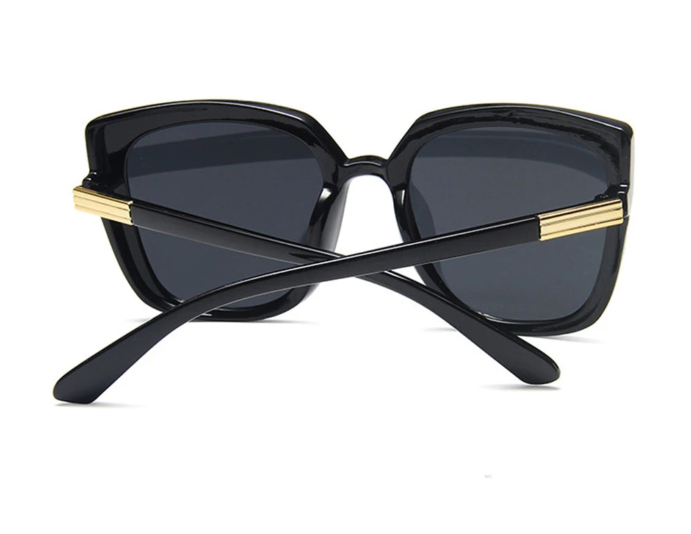 Fashion Plastic Cat Eye Women Oversized Sunglasses Brand Designer Vintage Retro Mirror Sun Glasses For Female UV400 Oculos