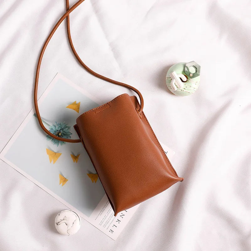 New Women Pu Leather Handbags Fashion Female Large Capacity Crossbody Bags Small Shoulder Bags for Women Phone Wallet Solid Flap