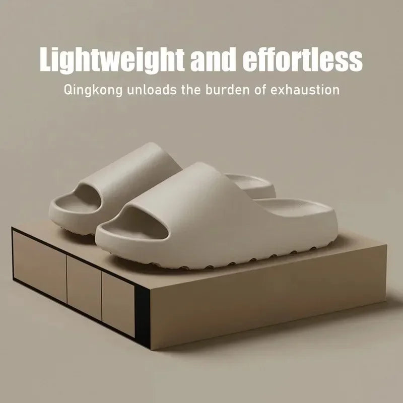 Hot Coconut Slippers Cloud Thick-soled Sandals Summer Fashion Soft Bottom Beach Men Slippers Women's Sandals EVA Slides