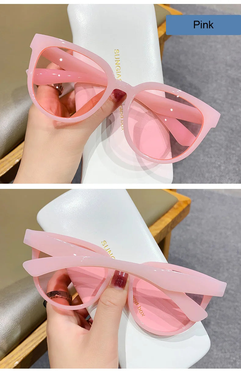 New Vintage Cat Eye Sunglasses For Woman Fashion Brand Retro Sun Glasses Ladies Classic Outdoor Shades UV400 Oculos De Sol